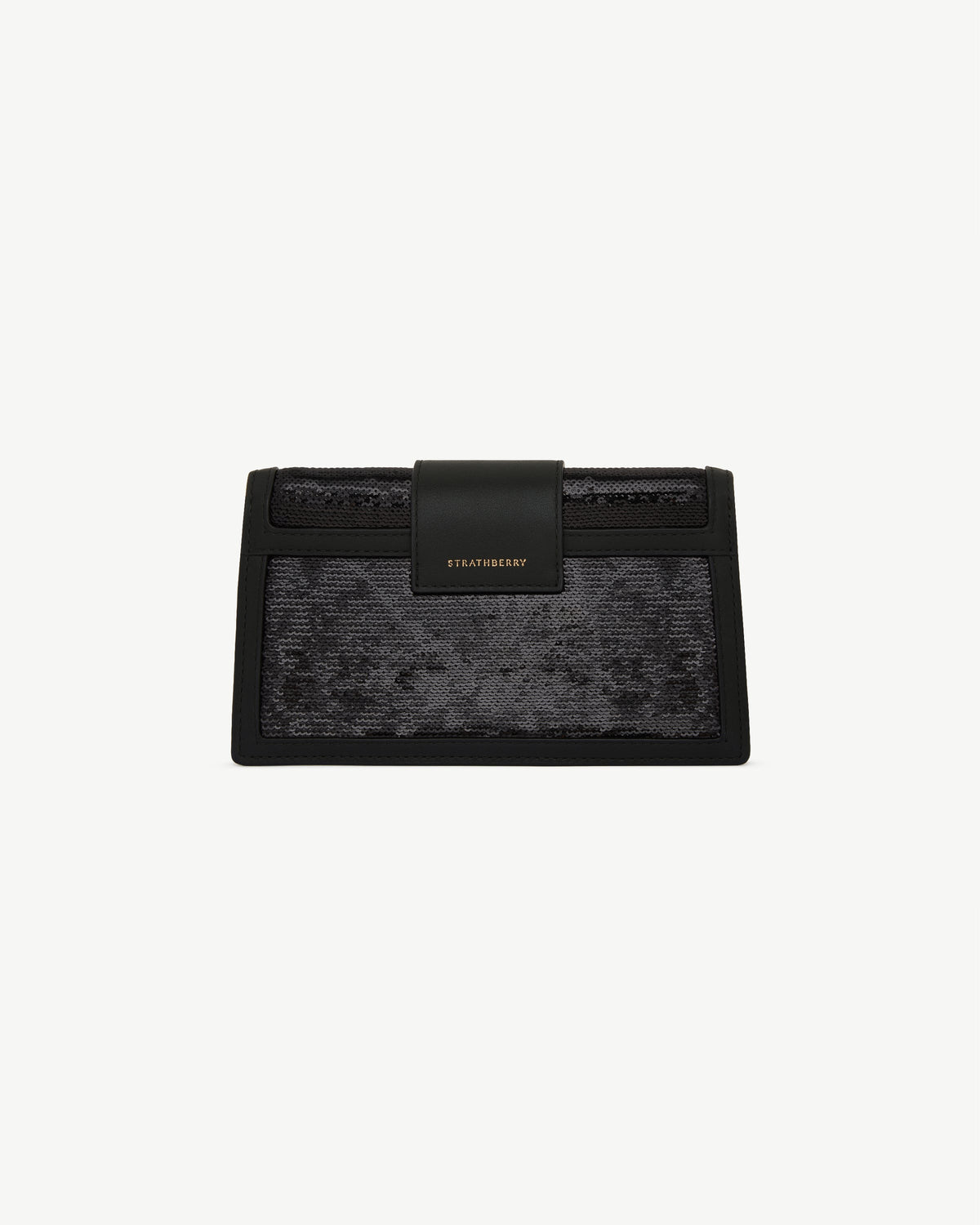 Crescent on a Chain - Black Sequins - View 4