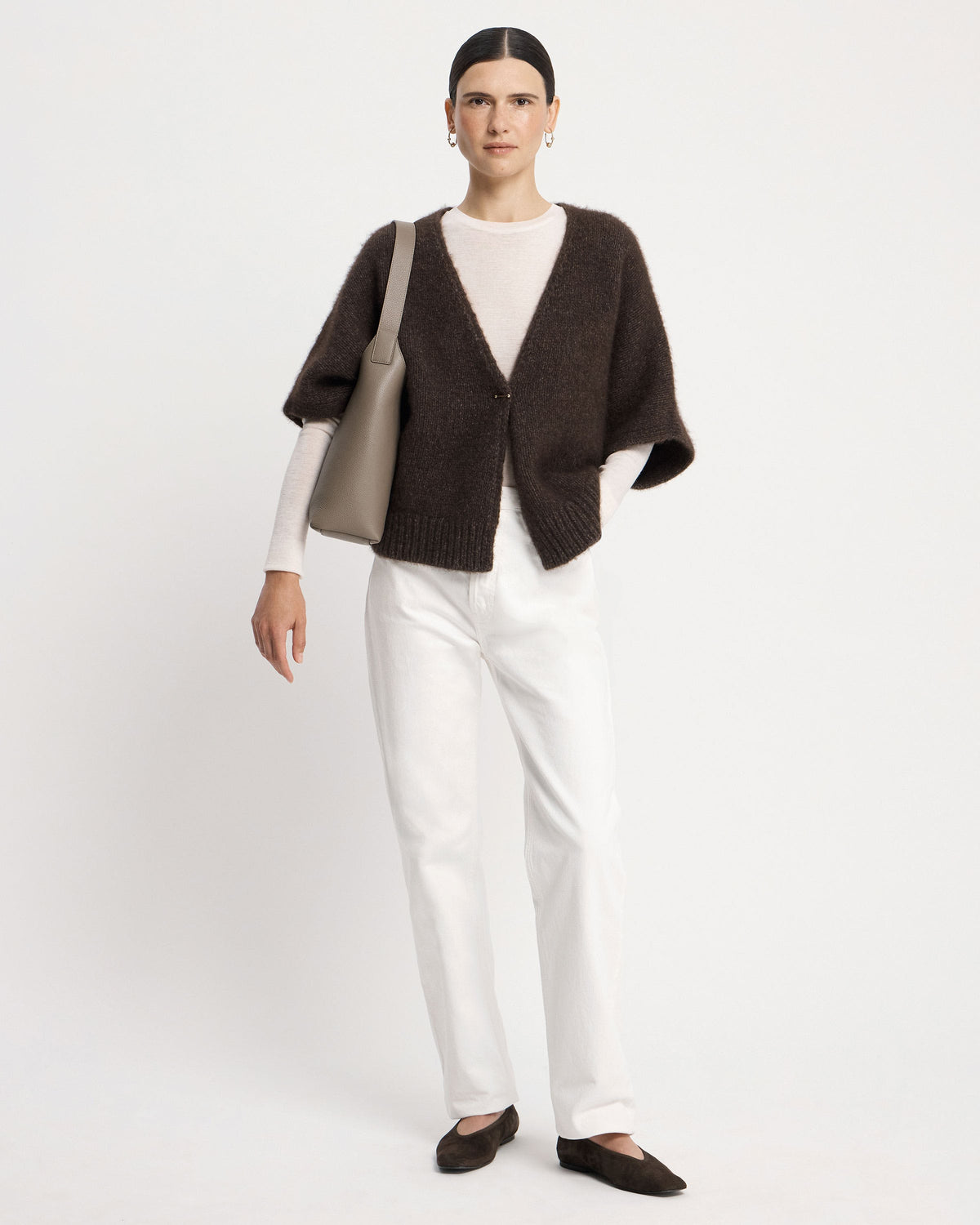 Portobello Cardigan - Espresso - View 6