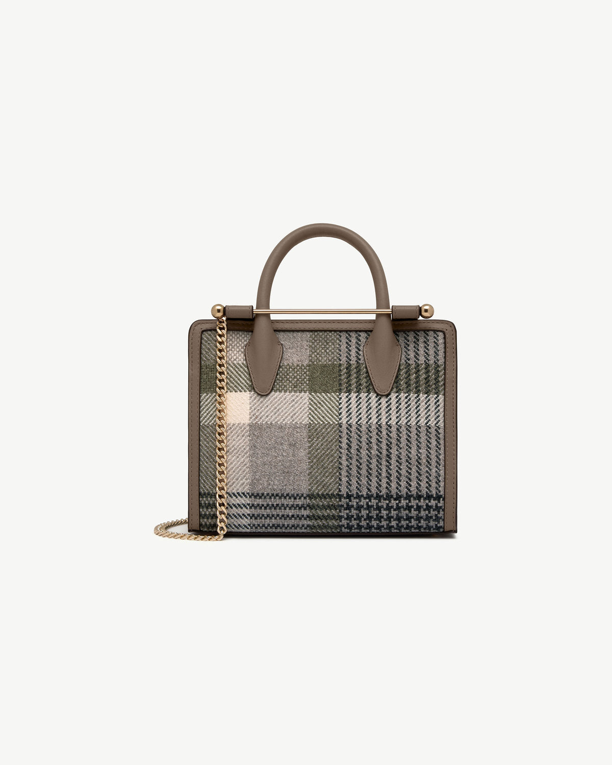 Mini Tote - Strathberry Tartan Taupe - View 2