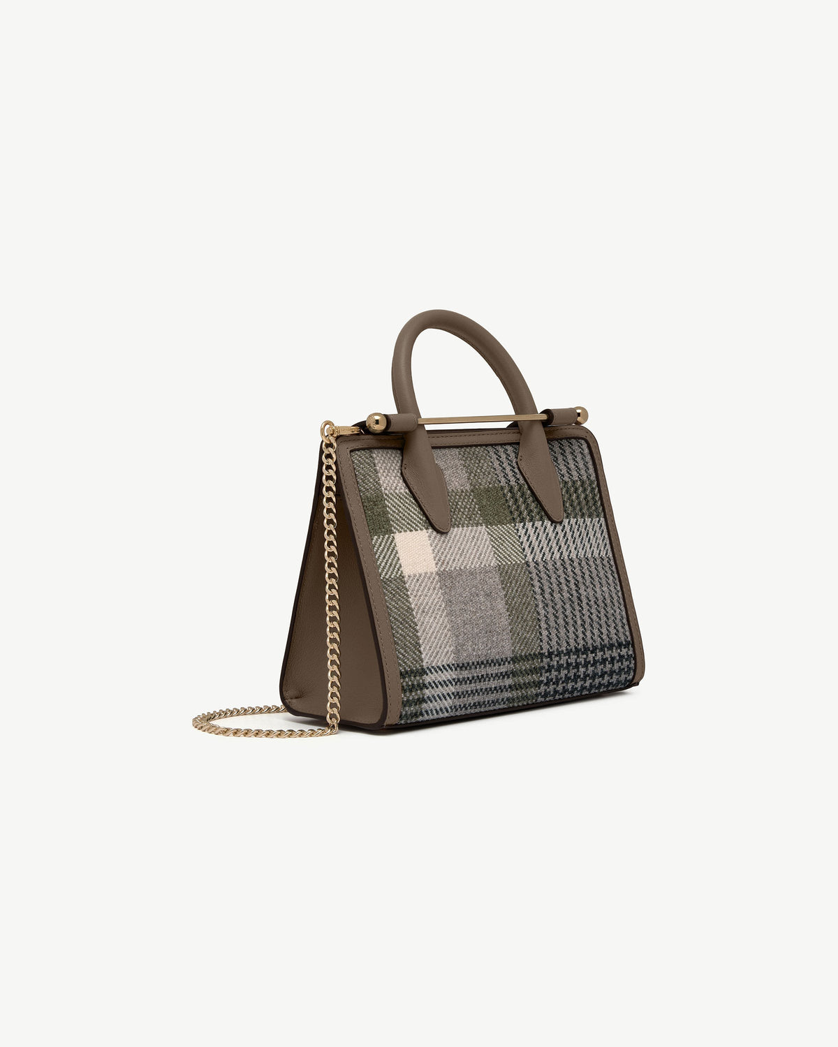 Mini Tote - Strathberry Tartan Taupe - View 5