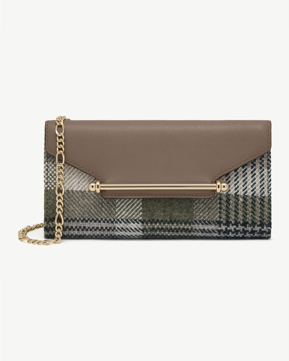 Multrees Chain Wallet - Strathberry Tartan Taupe - View 2