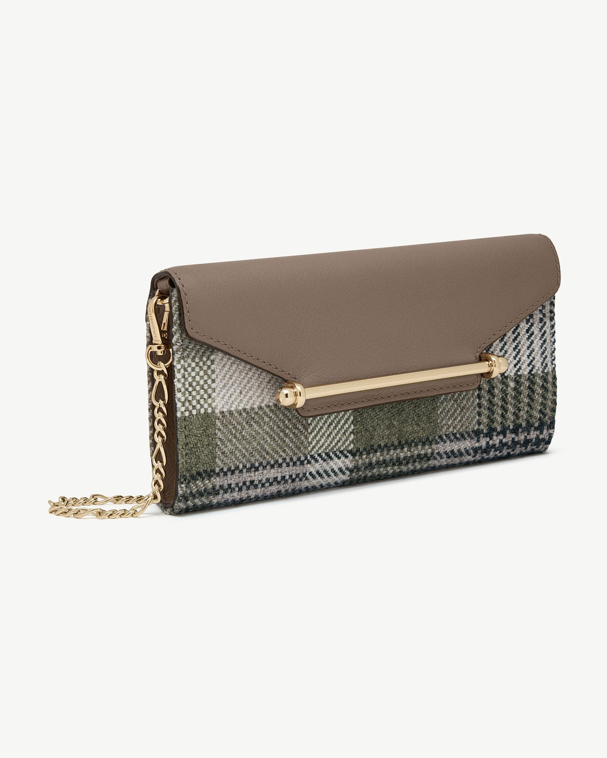 Multrees Chain Wallet - Strathberry Tartan Taupe - View 3
