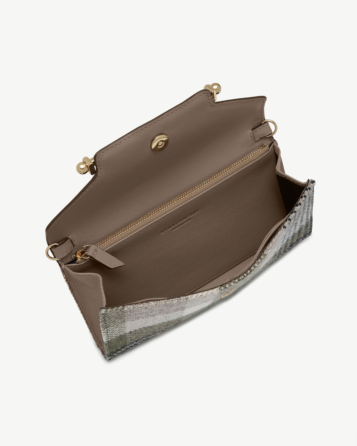 Multrees Chain Wallet - Strathberry Tartan Taupe - View 5