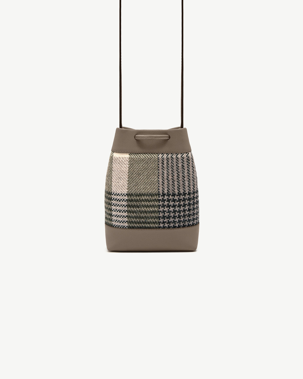 Osette Midi Pouch - Strathberry Tartan Taupe - View 4