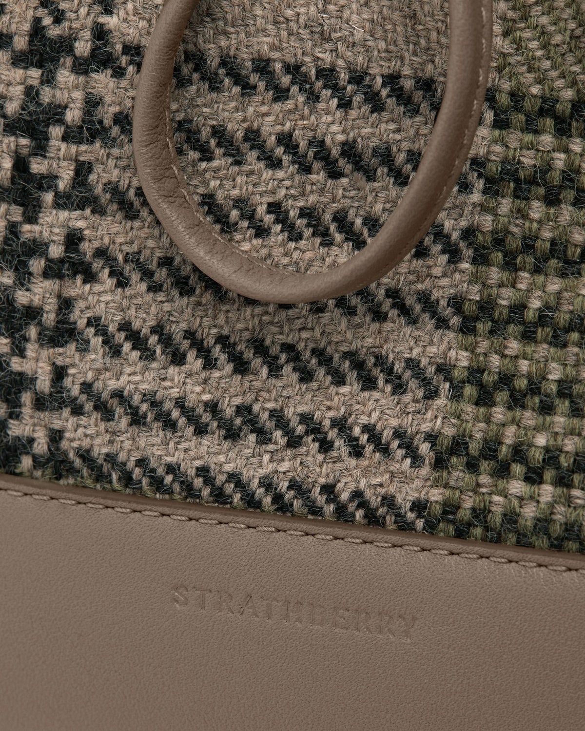 Osette Midi Pouch - Strathberry Tartan Taupe - View 6