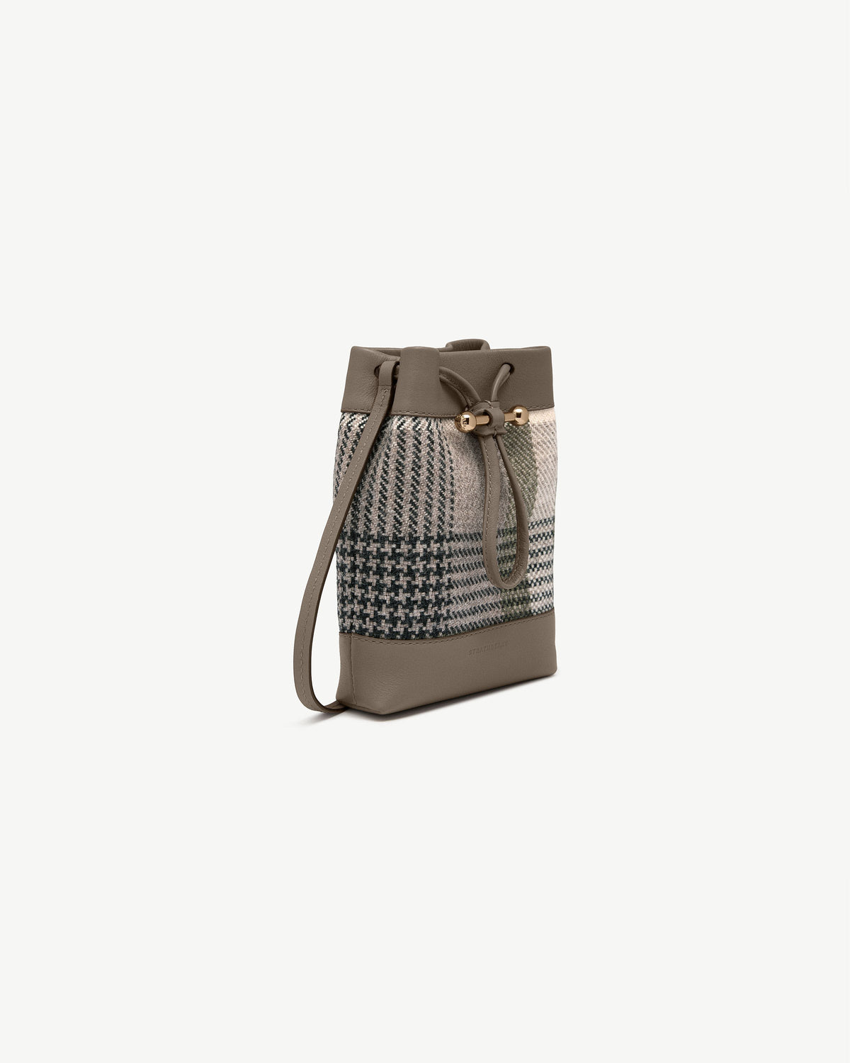 Osette Midi Pouch - Strathberry Tartan Taupe - View 3