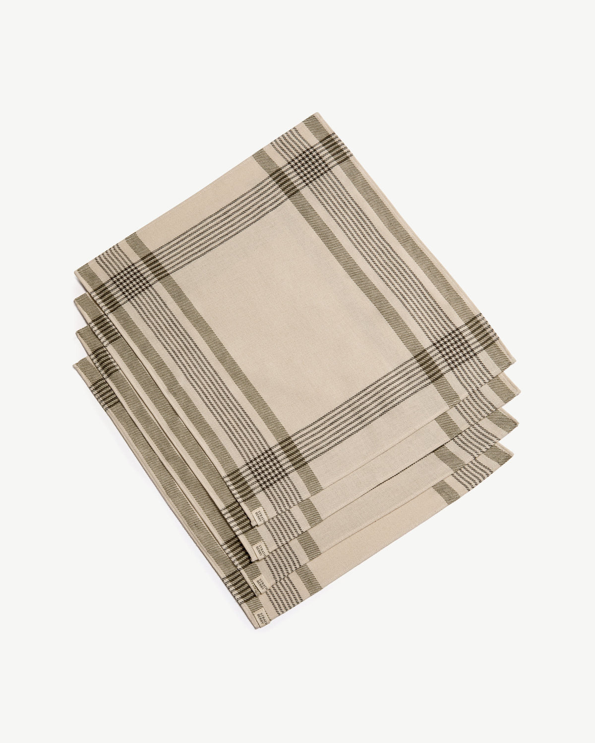 Tartan Napkins - Strathberry Tartan Cotton/Linen - View 2