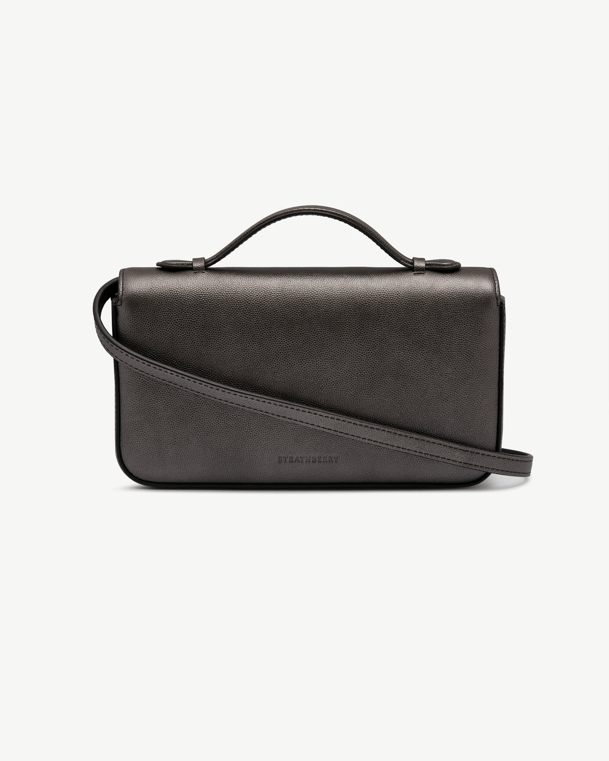 Nocturn Clutch - Metallic Anthracite Caviar - image 4