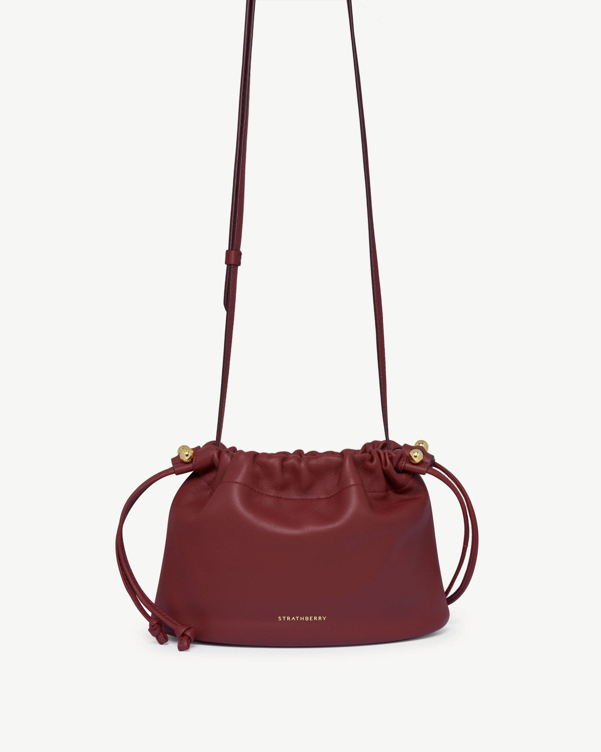 Charlotte Drawstring - Oxblood - View 2