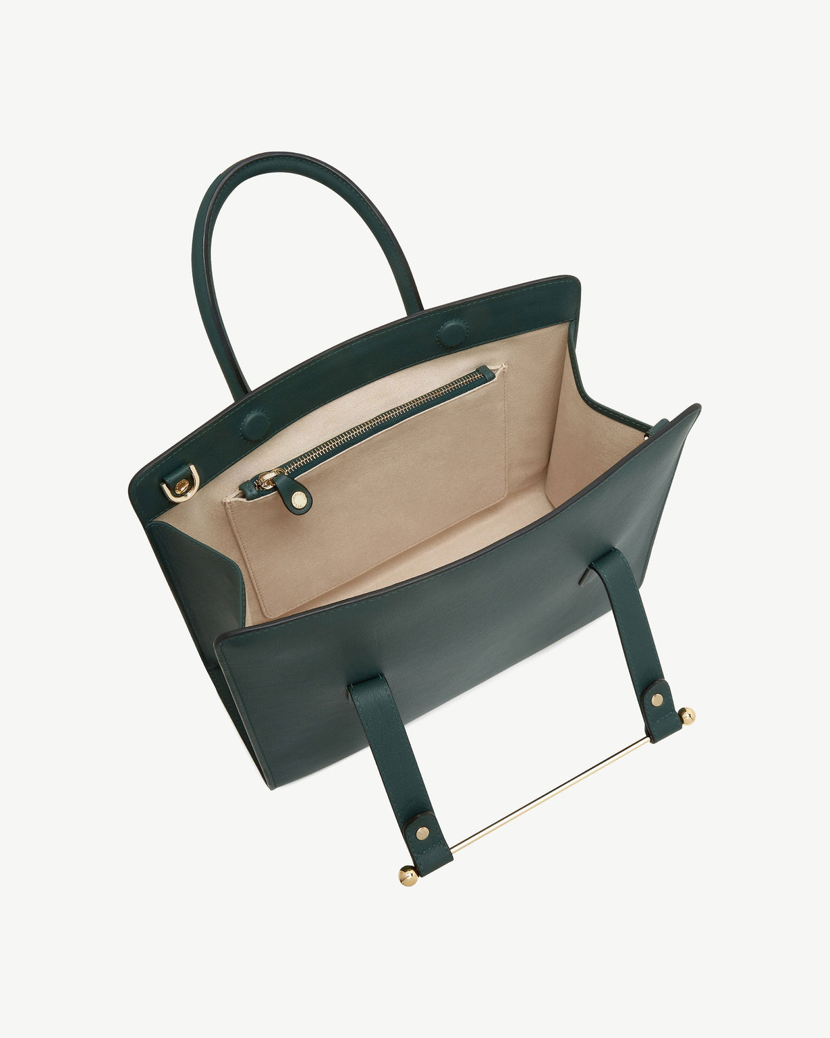 Midi Tote - Bottle Green - View 5