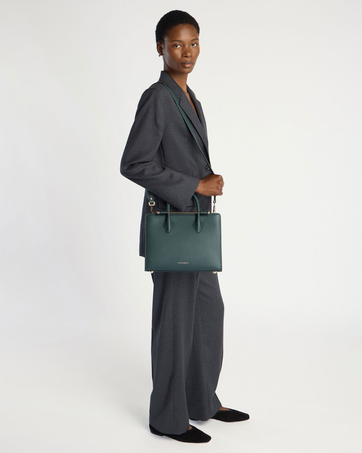 Midi Tote - Bottle Green - View 9