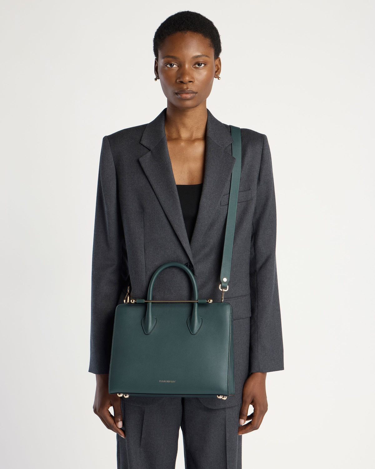 Midi Tote - Bottle Green - View 10