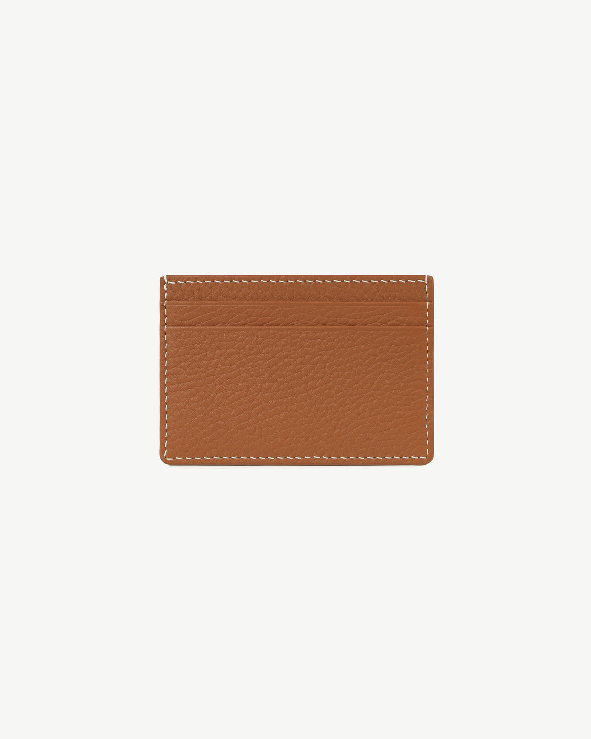 Cardholder - Tan with Vanilla Stitch - View 3