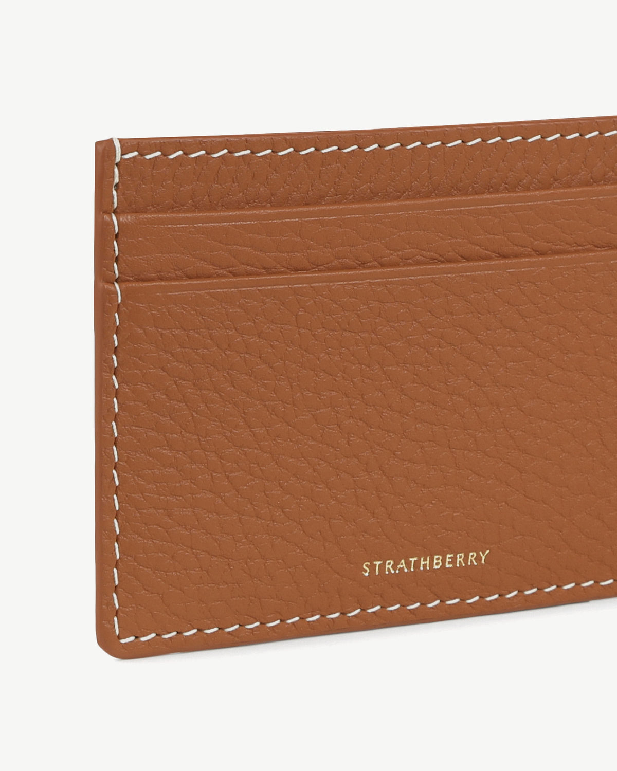 Cardholder - Tan with Vanilla Stitch - View 6