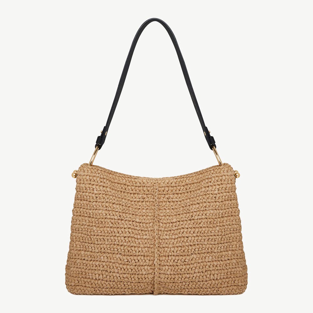 Lana Hobo - Raffia/Black - View 1