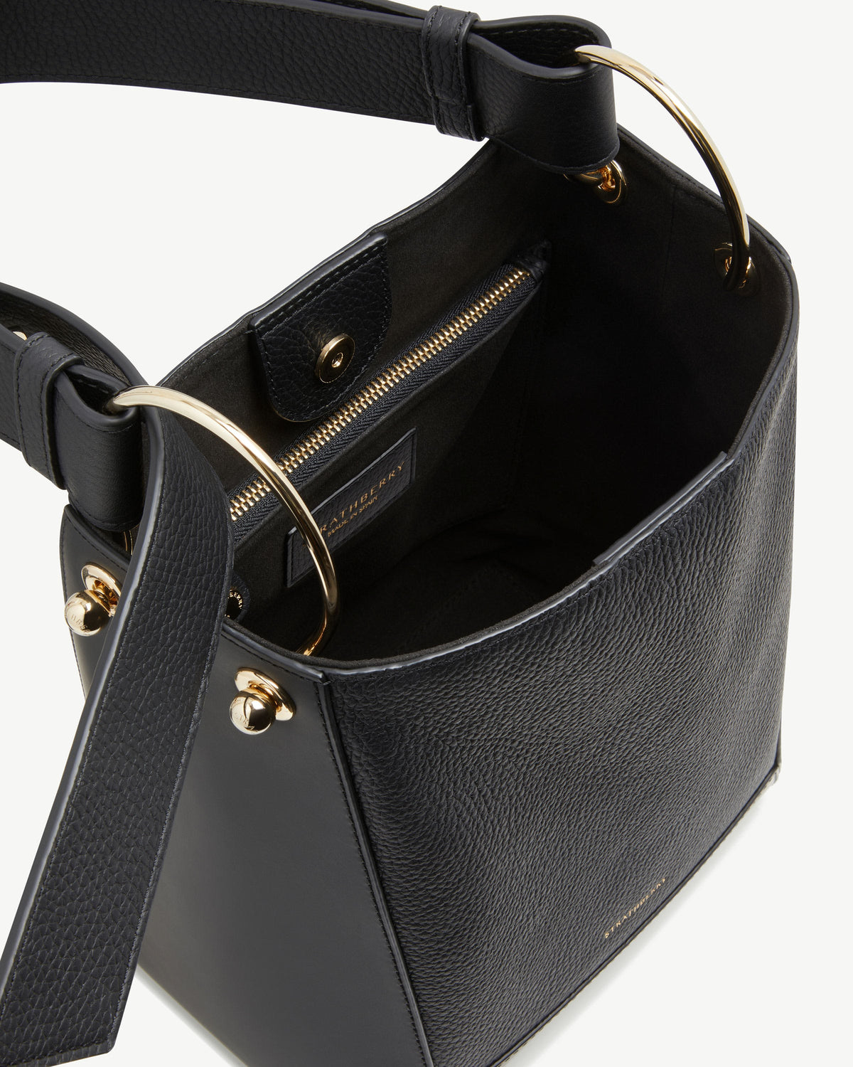 Lana Midi Bucket Bag - Black - View 5
