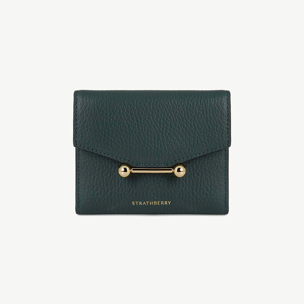 Mosaic Trifold Wallet - Bottle Green - View 1