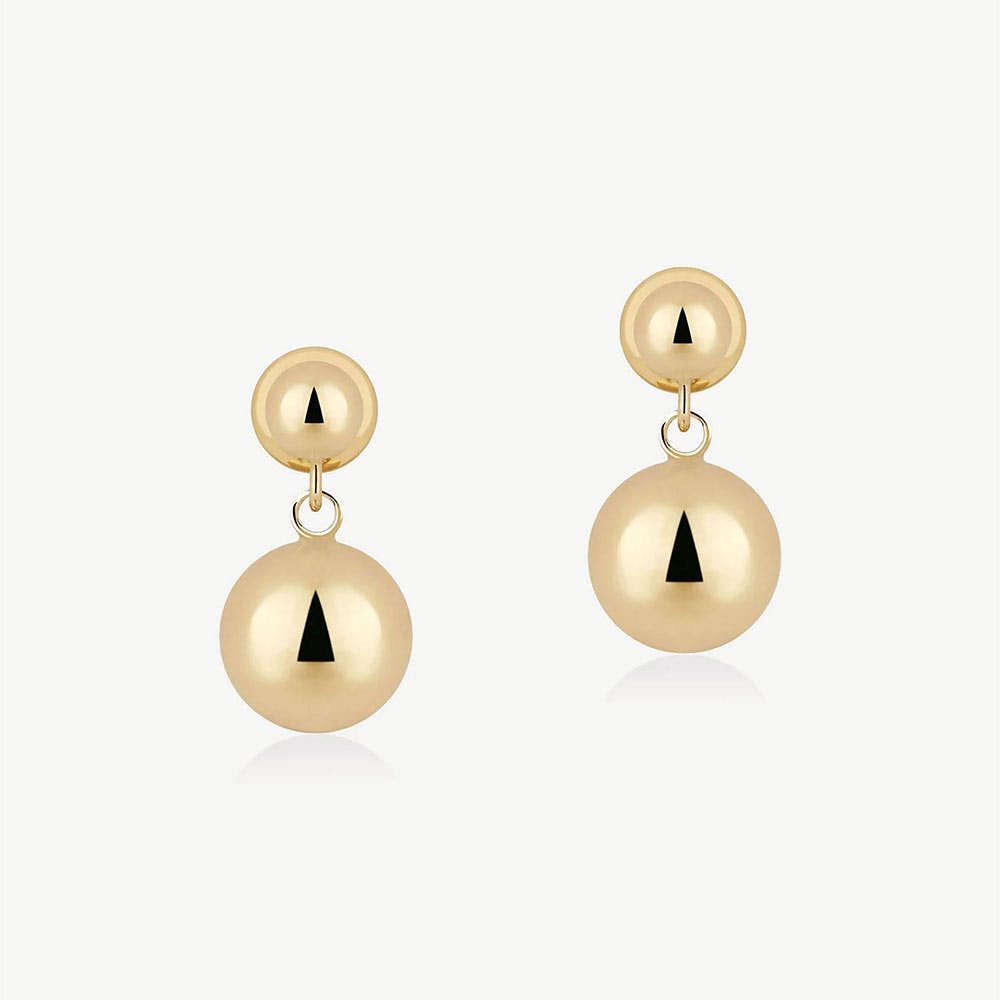 Lana Earrings - 22 Carat Gold Gilded - View 1