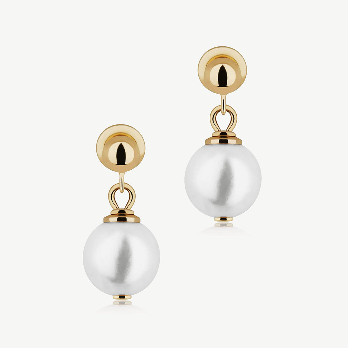 Lana Pearl Earrings - 24 Carat Gold Gilded - View 1