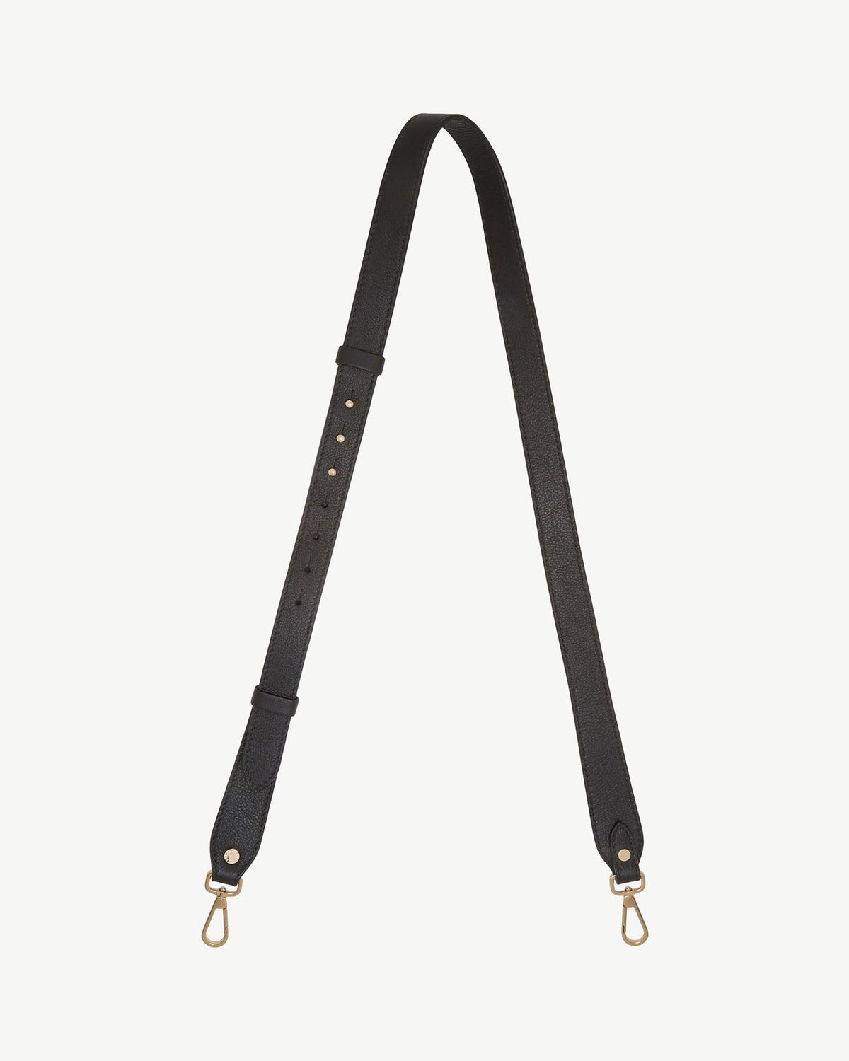 Adjustable Leather Strap - Black - View 2