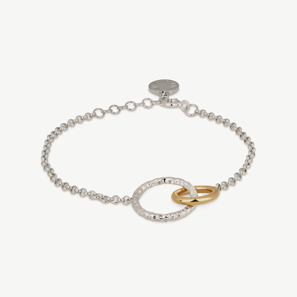 Halo Bracelet - Sterling Silver/24 Carat Gold Gilded - View 1