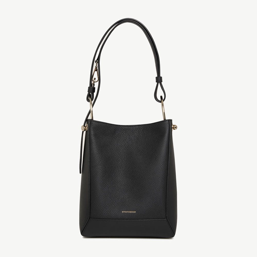 Lana Midi Bucket Bag - Black - View 1