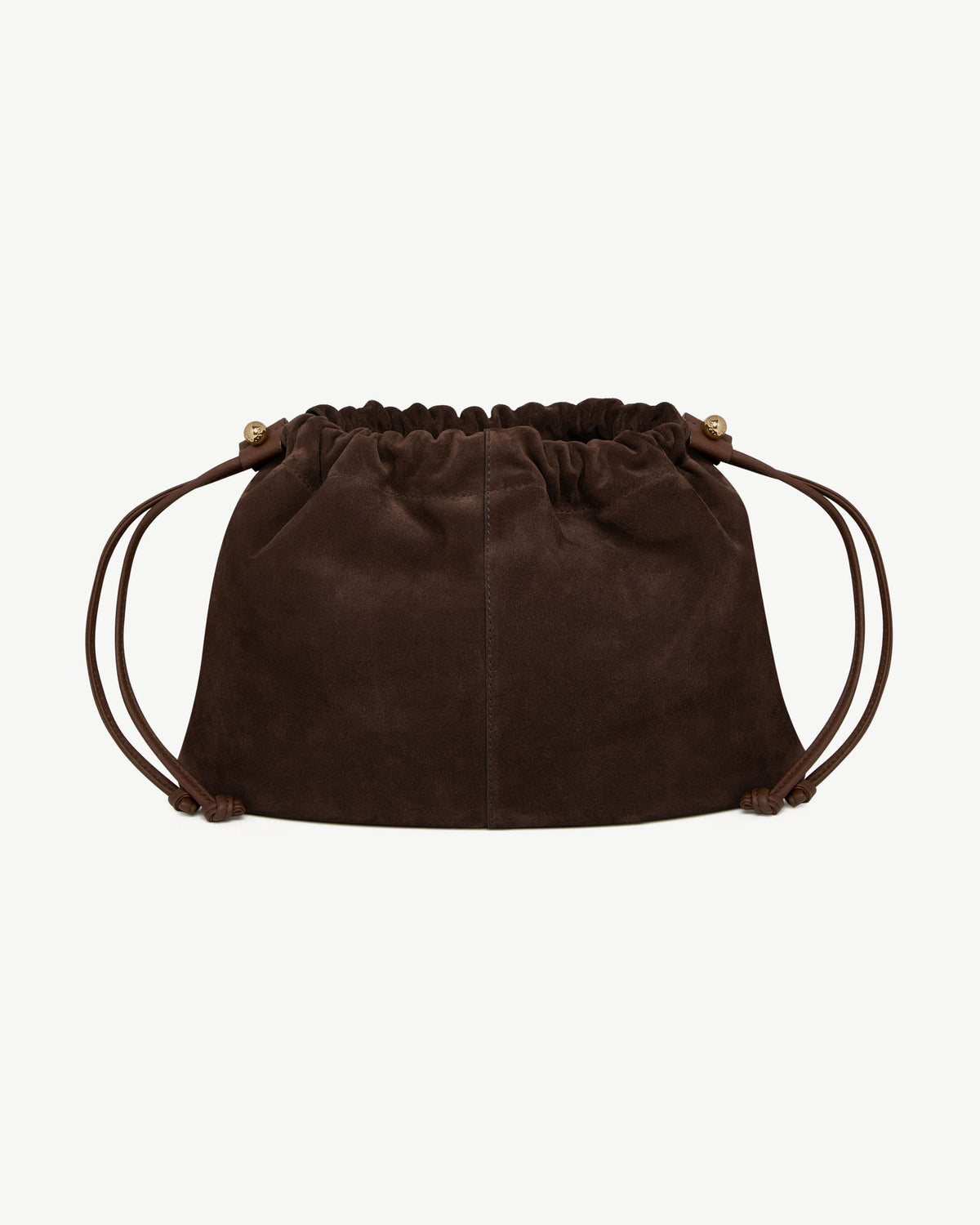 Charlotte Midi Drawstring - Chocolate Suede - View 4