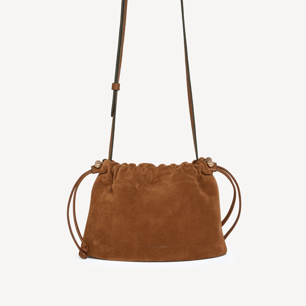 Charlotte Drawstring - Tan Suede - View 1