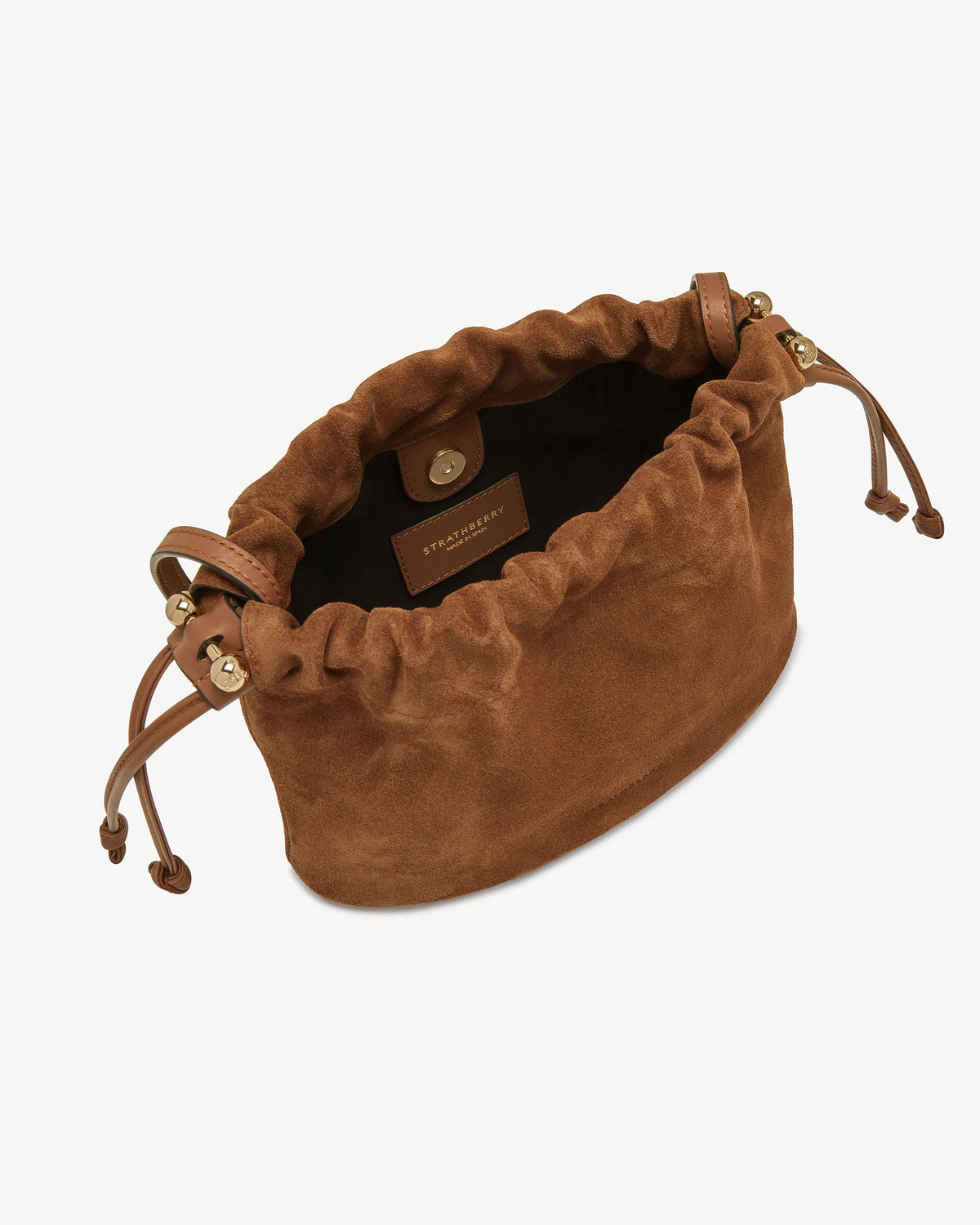 Charlotte Drawstring - Tan Suede - View 4