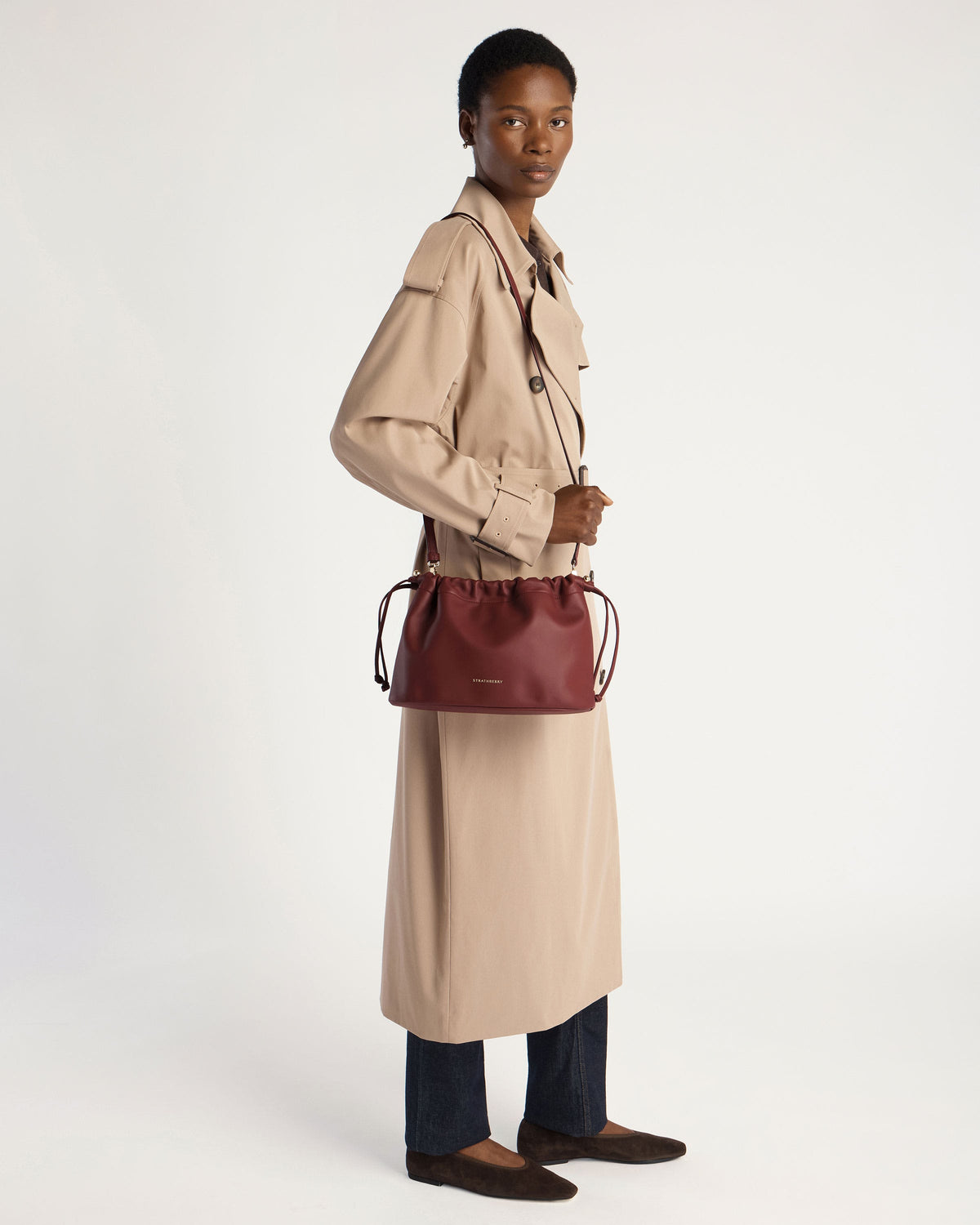 Charlotte Midi Drawstring - Oxblood - View 10