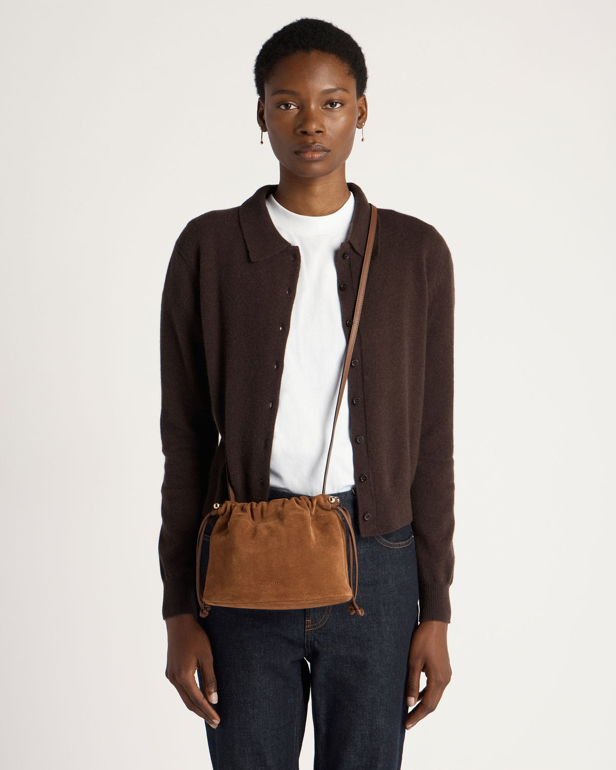 Charlotte Drawstring - Tan Suede - View 7