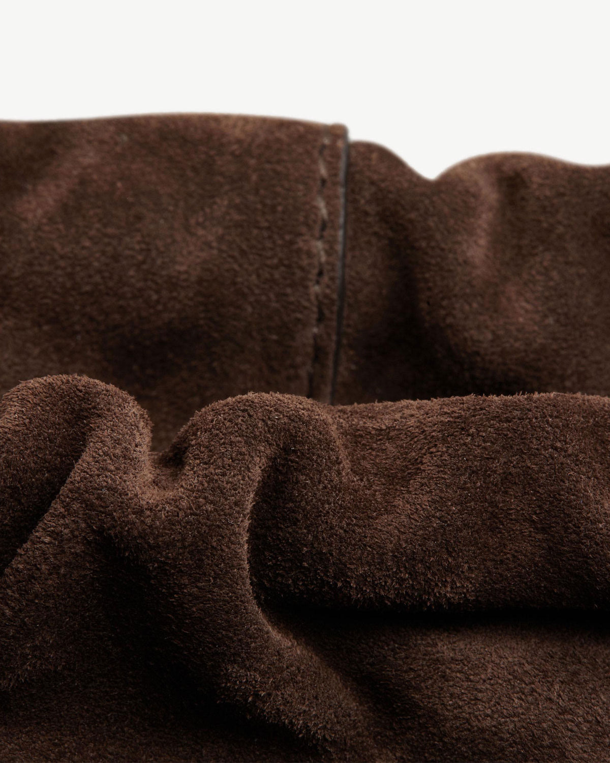 Charlotte Midi Drawstring - Chocolate Suede - View 8