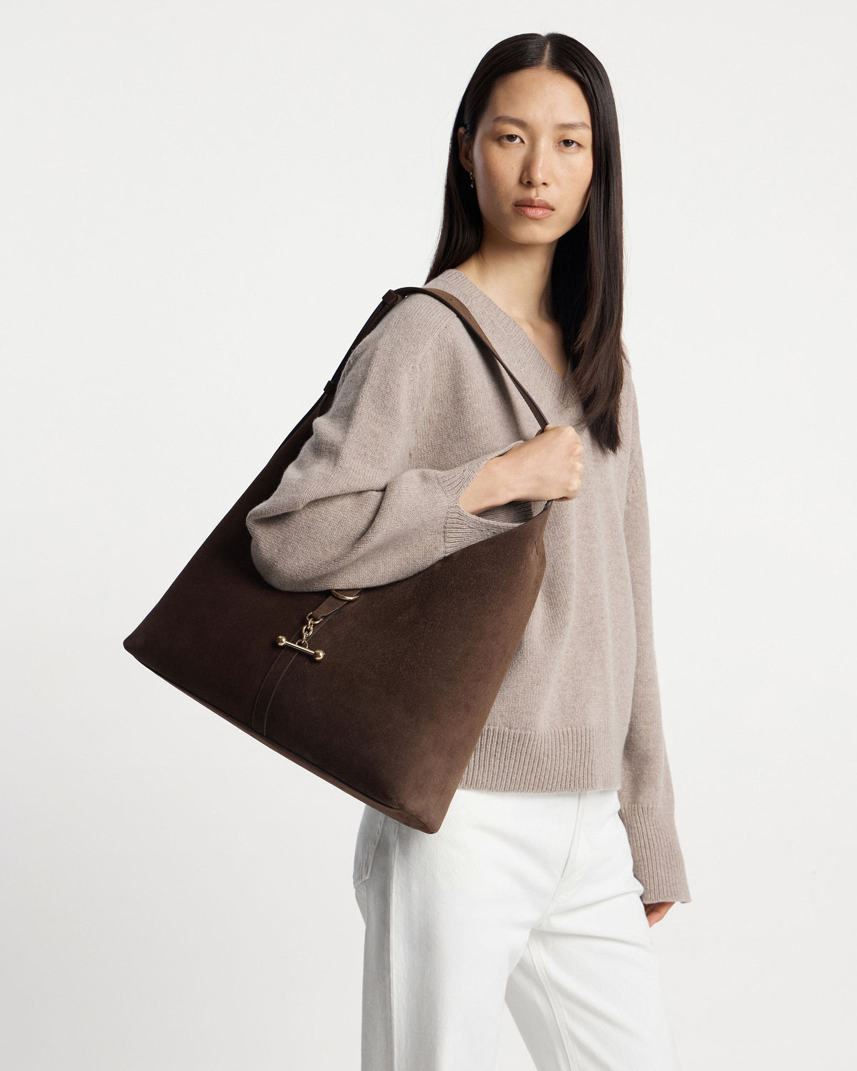Kite Hobo Maxi - Chocolate Suede - View 10