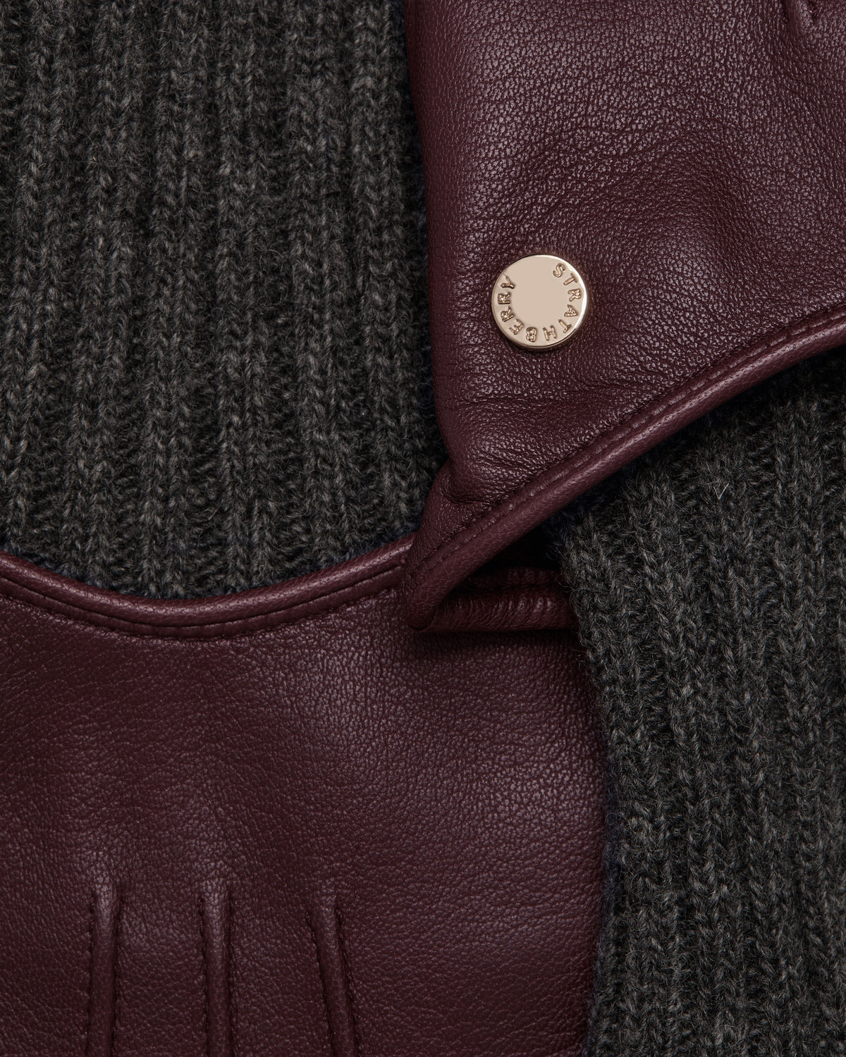 Grange Gloves - Burgundy - View 3