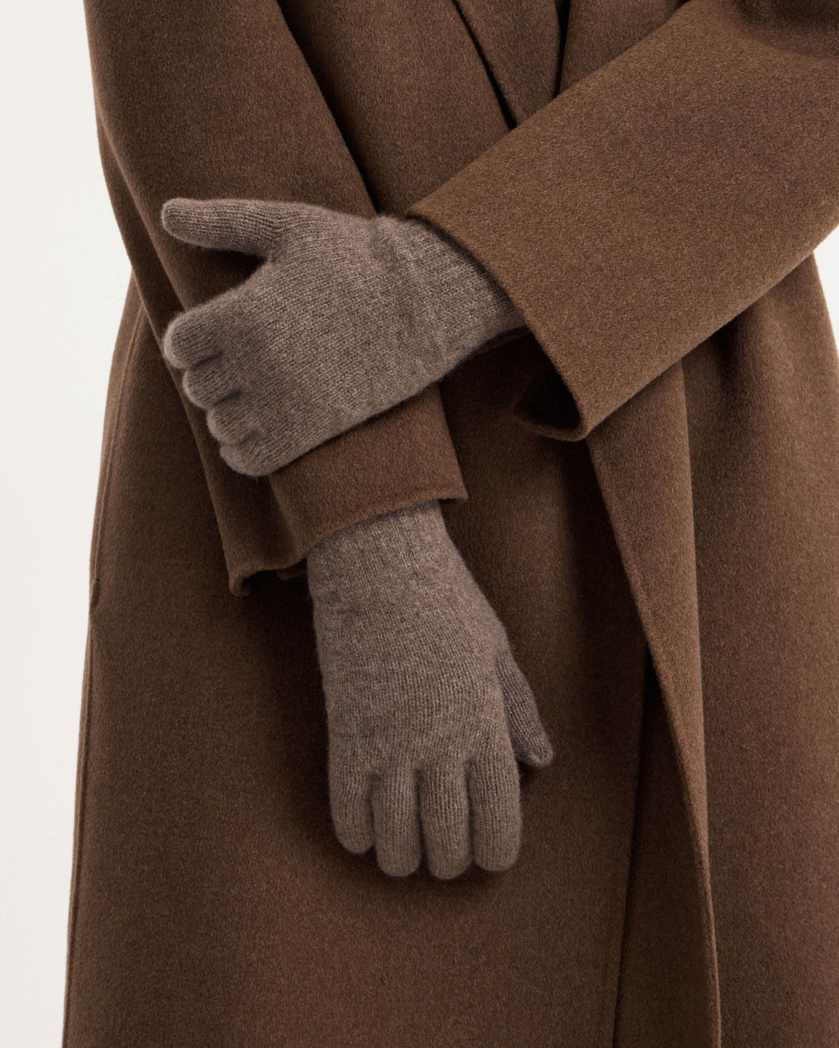 Westray Cashmere Gloves - Otter - View 4