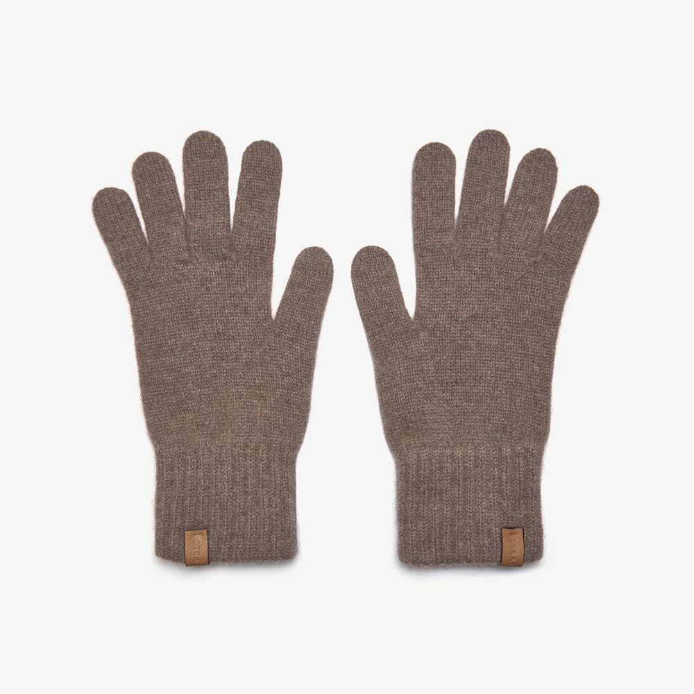 Westray Cashmere Gloves - Otter - View 1