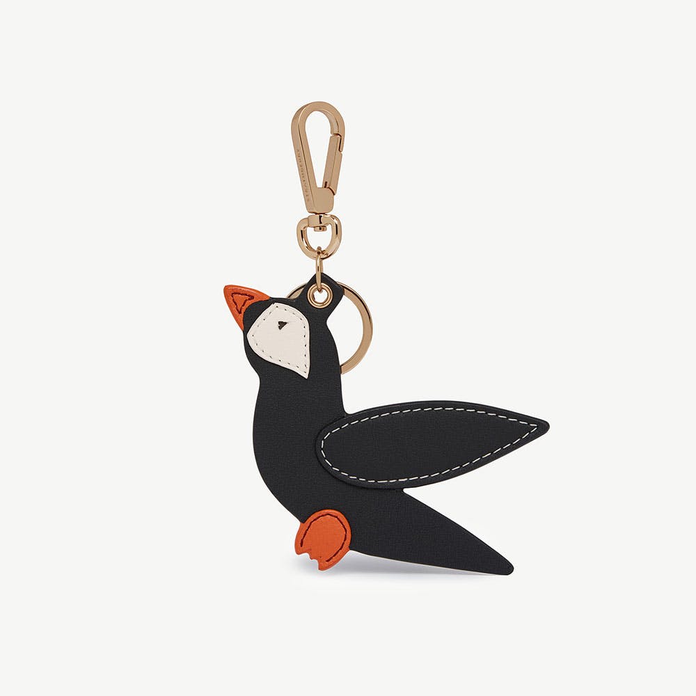 Bag Charm - Puffin Black/Vanilla/Marmalade - View 1