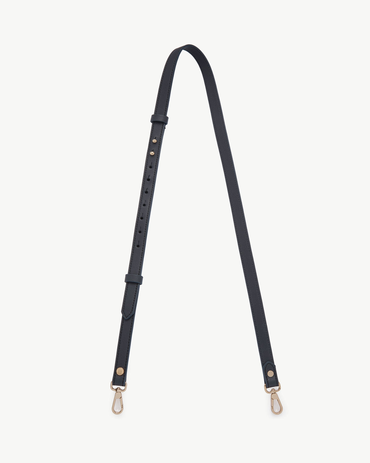 Thin Adjustable Leather Strap - Marine Blue - View 2