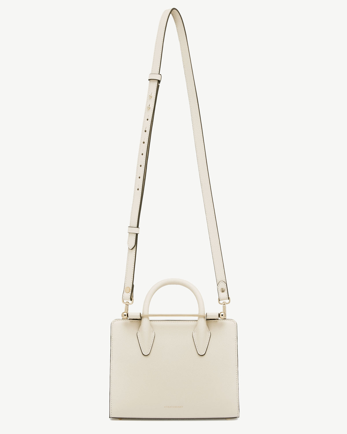 Thin Adjustable Leather Strap - Vanilla - View 3
