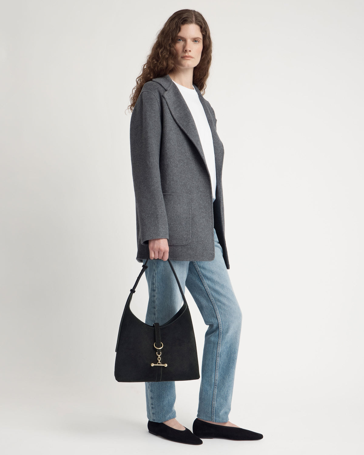Kite Hobo - Black Suede - View 10