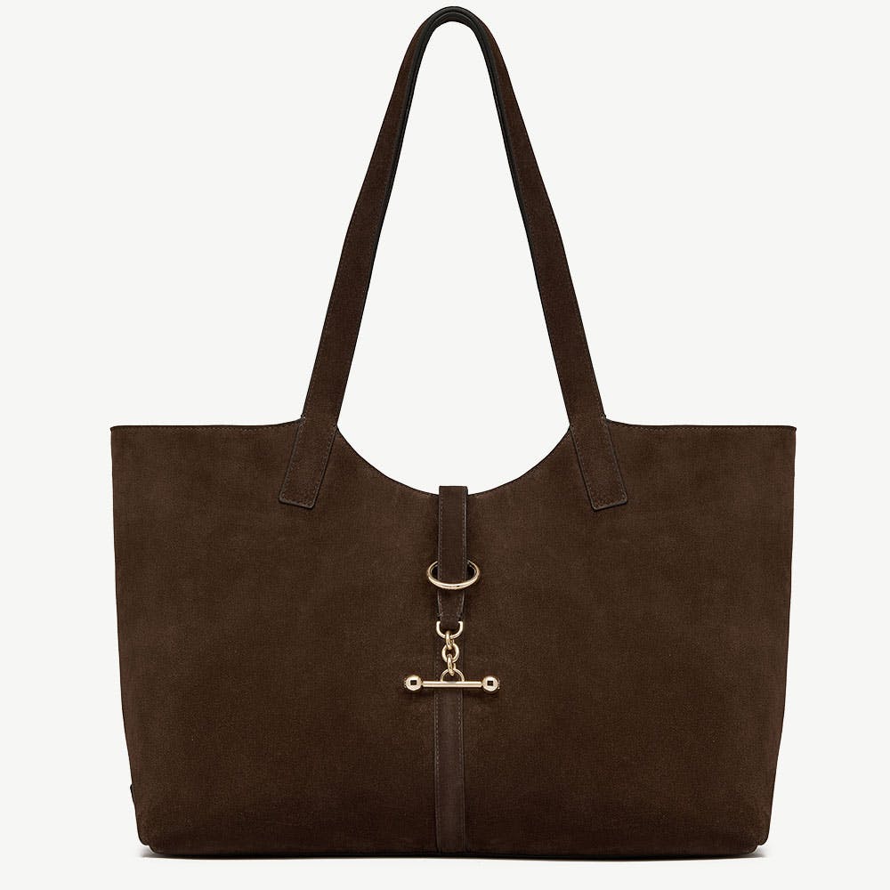 Kite Tote - Suede Chocolate - View 1