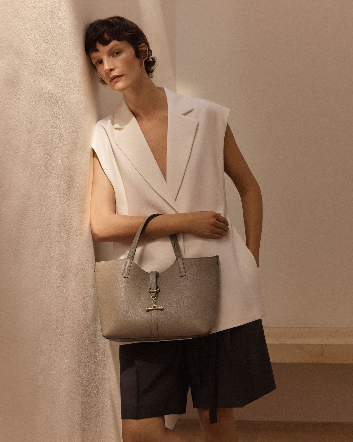 Kite Tote Midi - Taupe - View 12