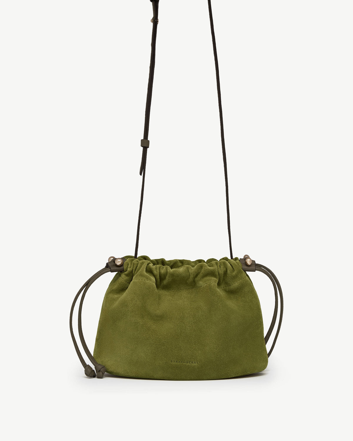 Charlotte Drawstring - Lime Suede/Khaki