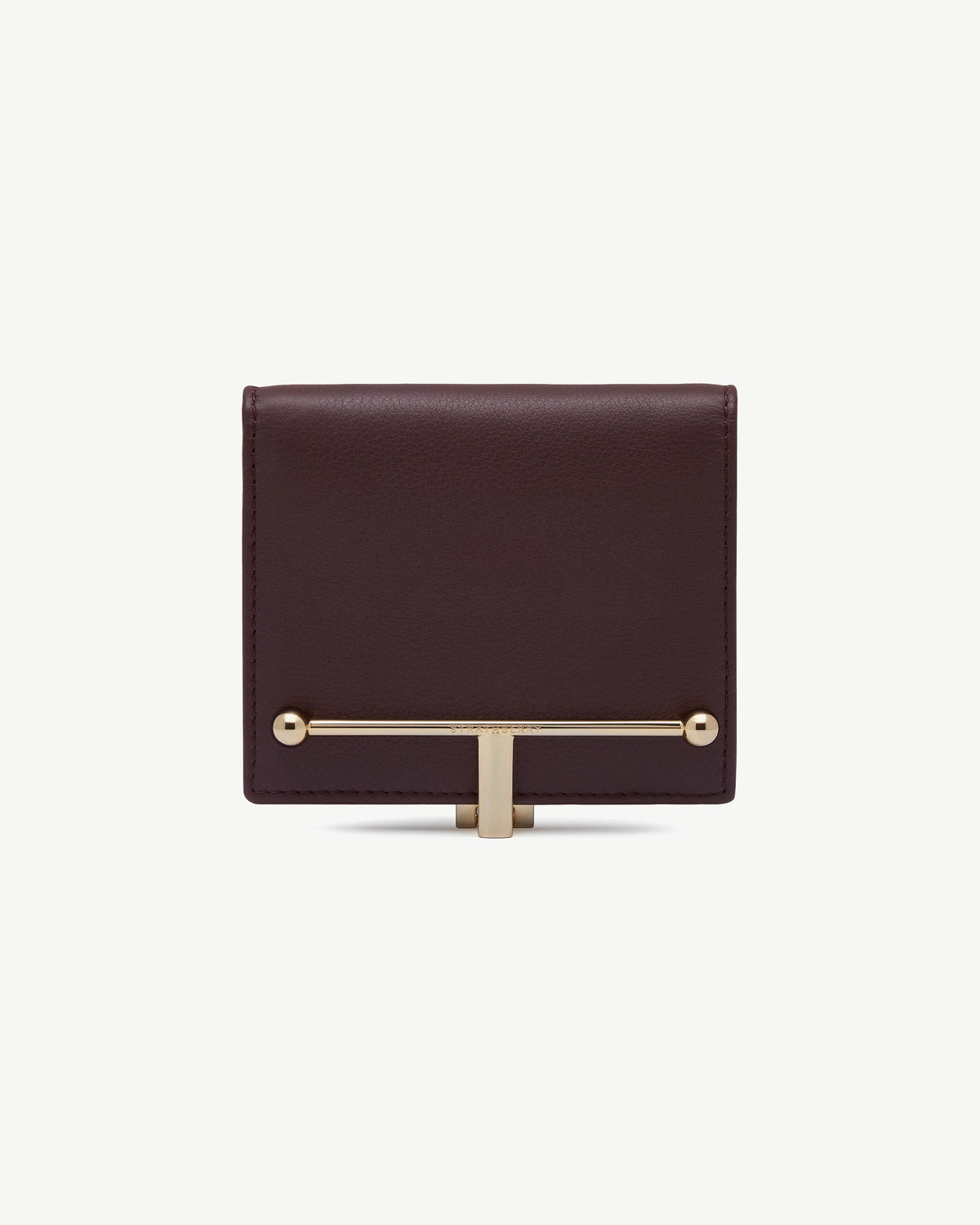 Melville Street Wallet - Burgundy/Walnut - View 2