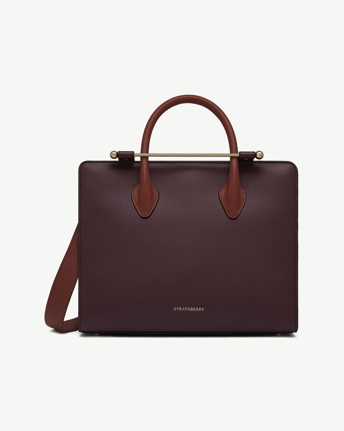 Midi Tote - Burgundy/Walnut/Chestnut - View 2