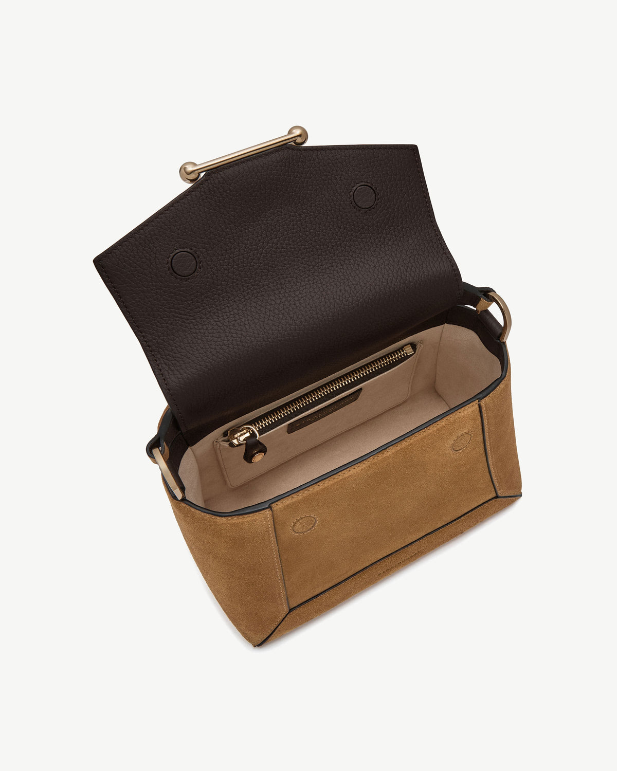 Mosaic Bag - Toffee Suede/Espresso - View 5