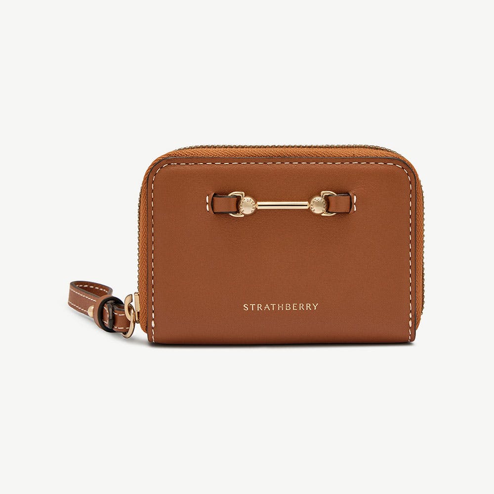 Corda Zip Around Wallet - Chestnut - View 1