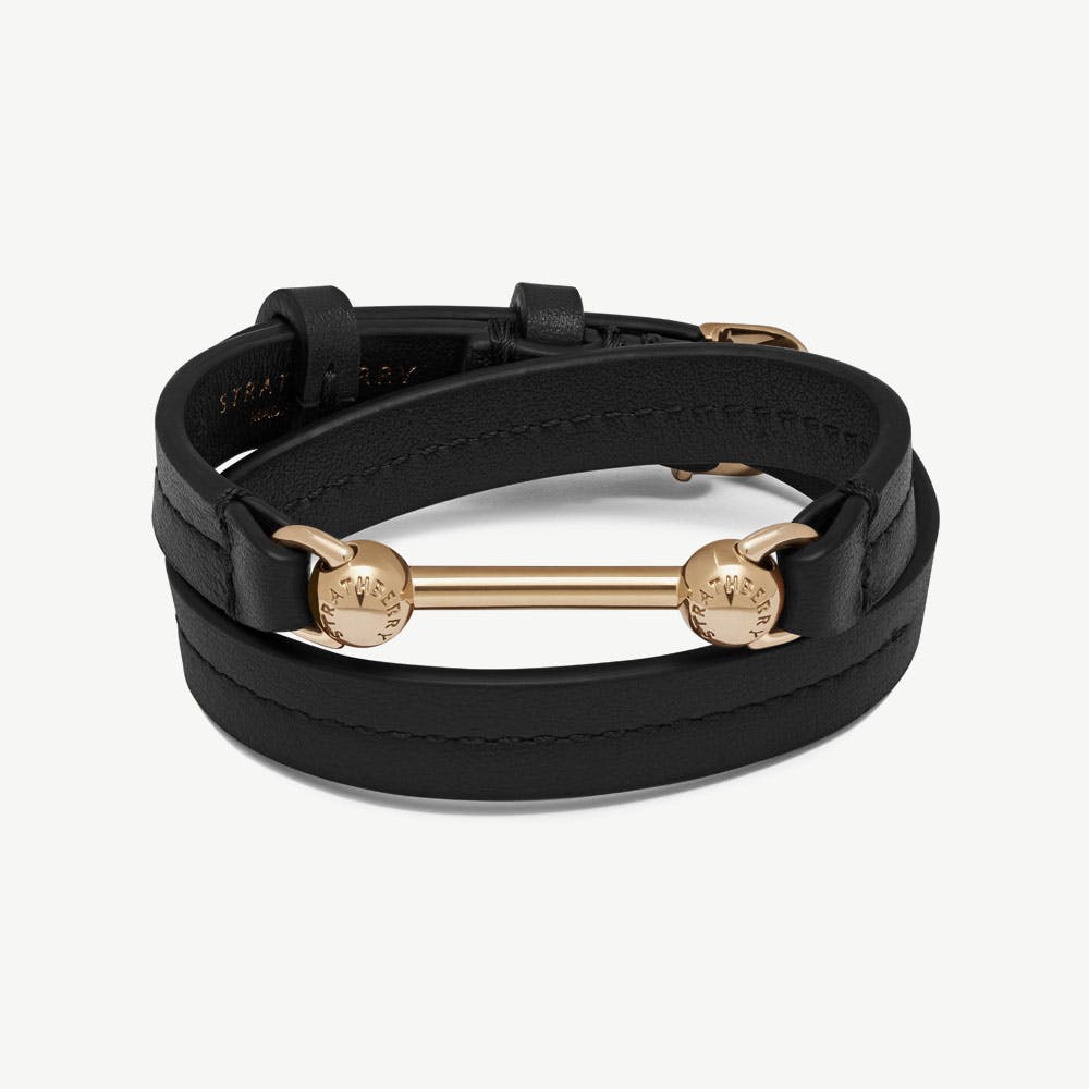 Corda Double Wrap Bracelet - Black - View 1