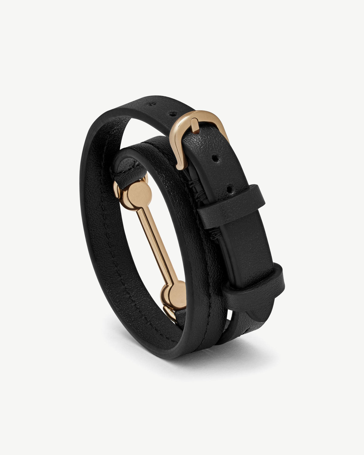 Corda Double Wrap Bracelet - Black - View 3