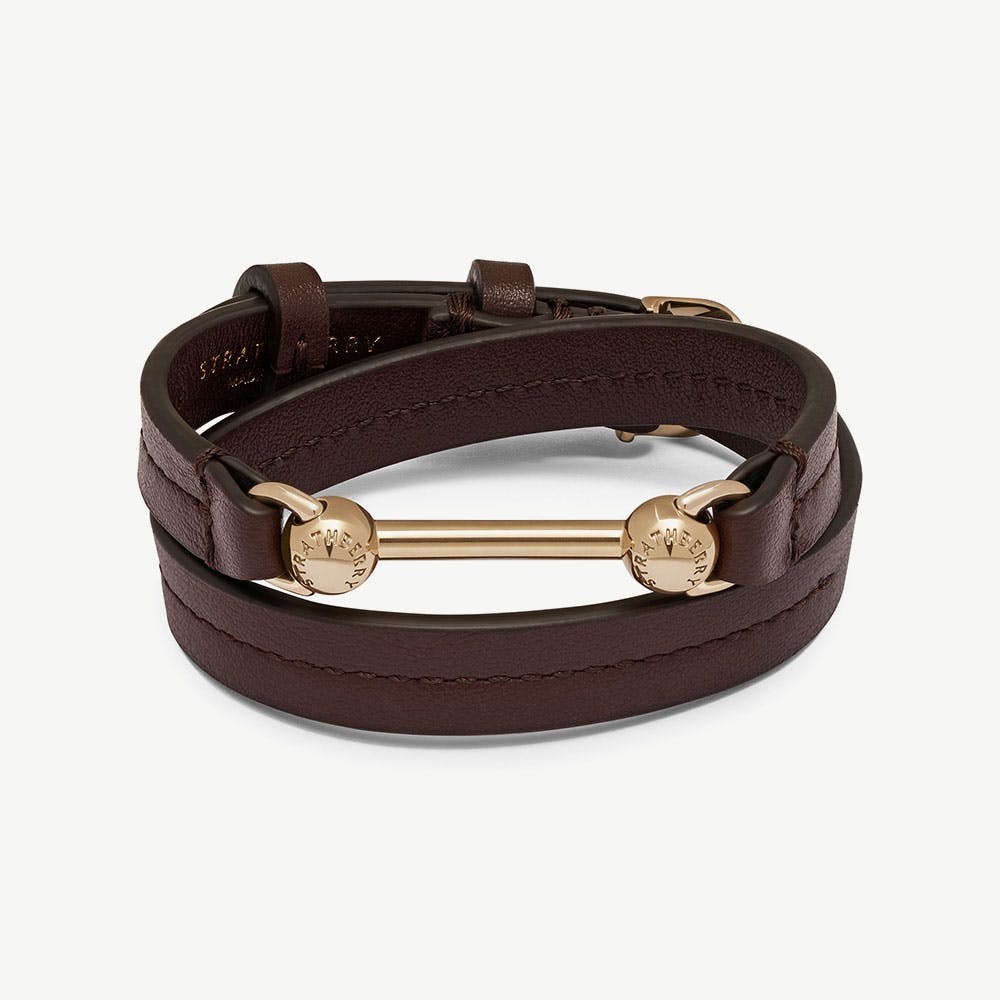 Corda Double Wrap Bracelet - Burgundy - View 1